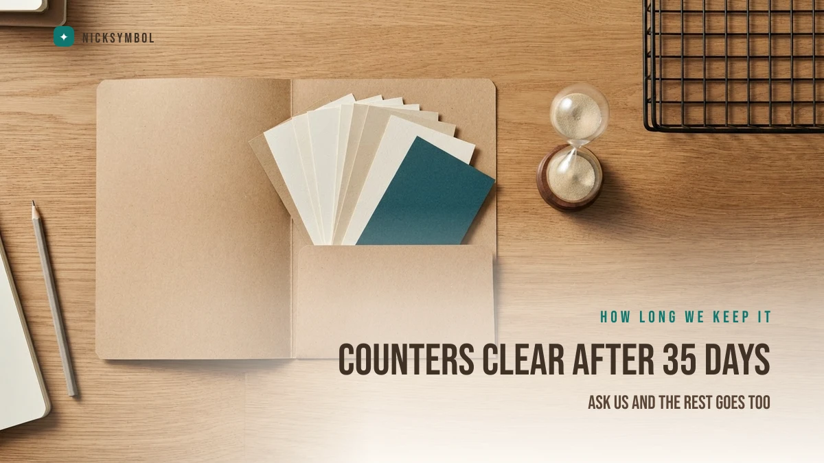 How long NickSymbol keeps data: counters clear after 35 days