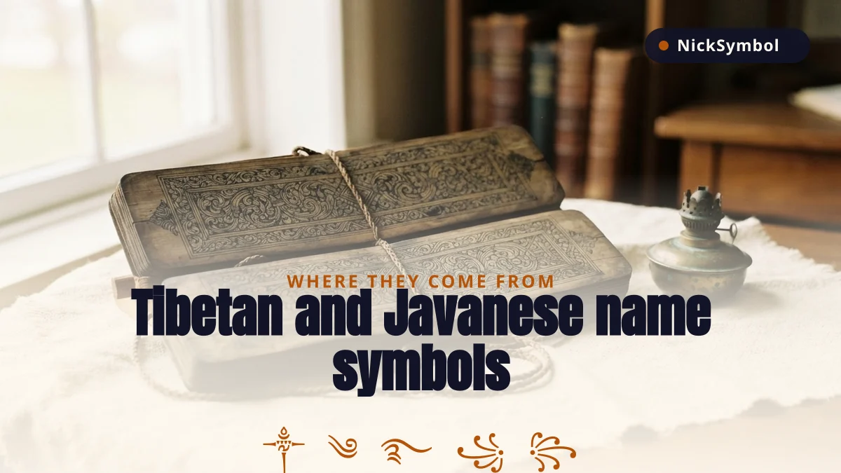 Tibetan ༒ and Javanese ꧁꧂ Symbols — What They Really Are