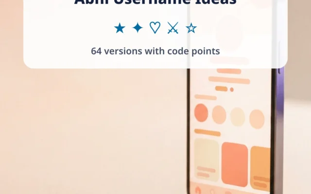 Abhi Username Ideas — Instagram Usernames and Symbol Display Names