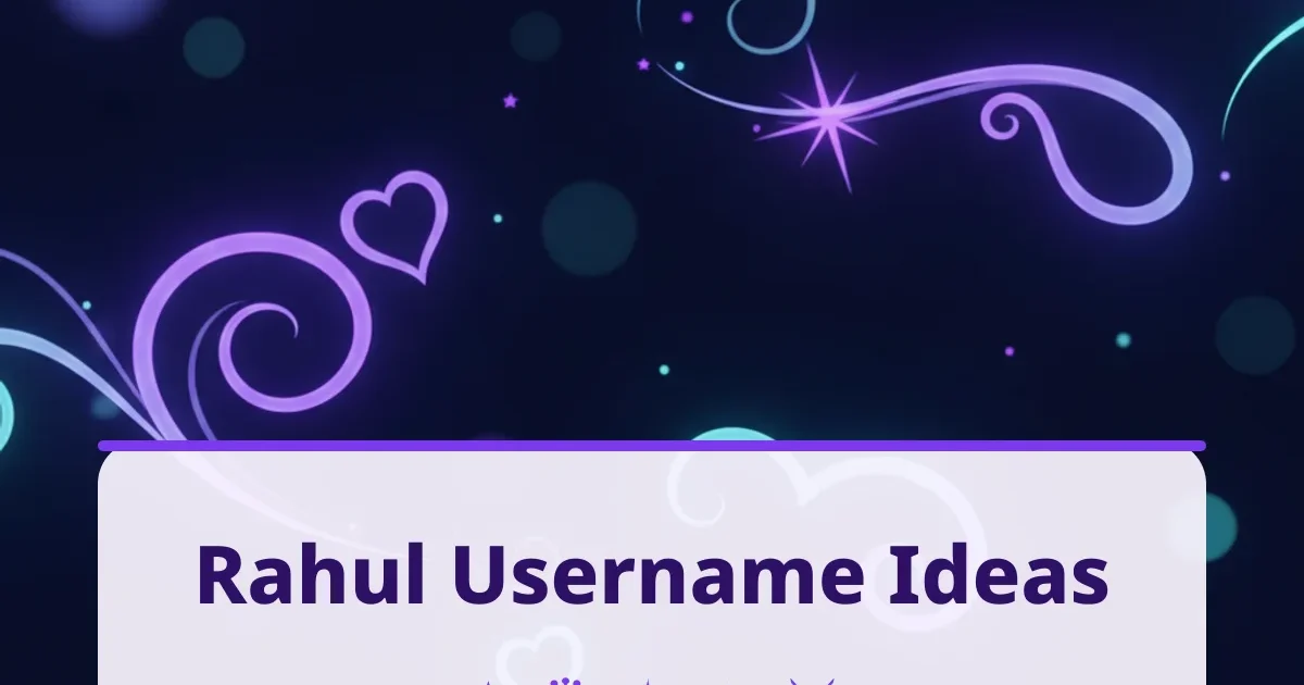 Rahul username ideas for Instagram and games
