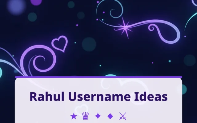 Rahul Username Ideas: 60 Instagram & Symbol Names (2026)