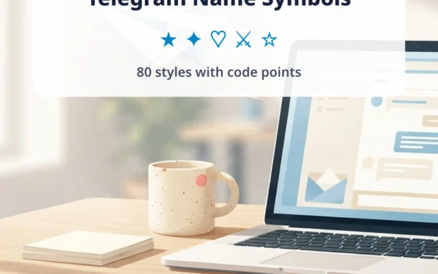 Telegram Name Symbols — Stylish Telegram Names to Copy