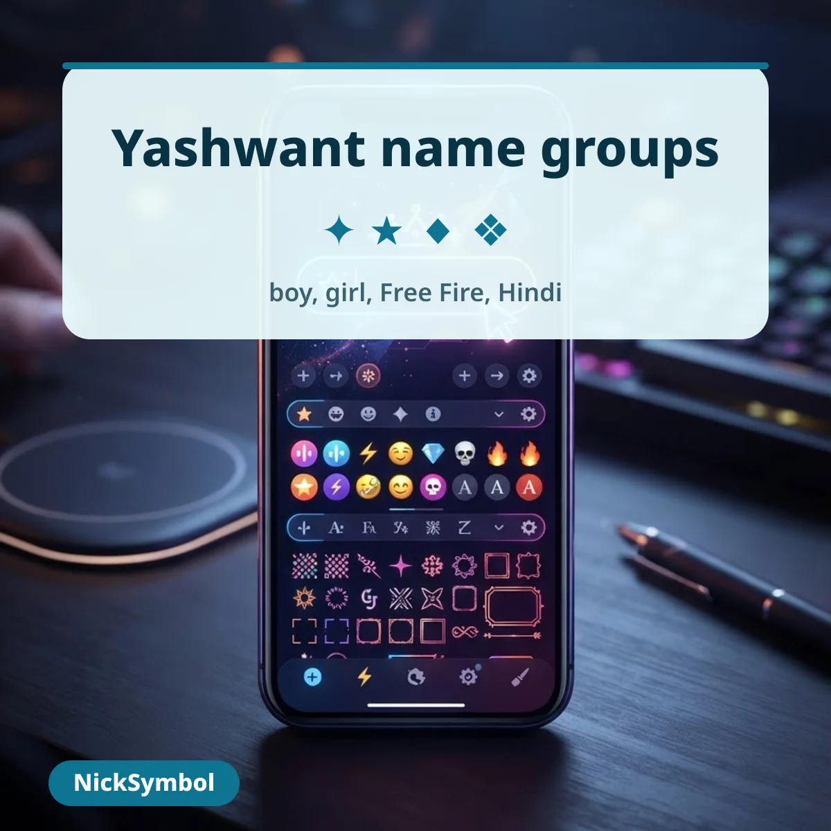Yashwant name in five groups with Hindi script